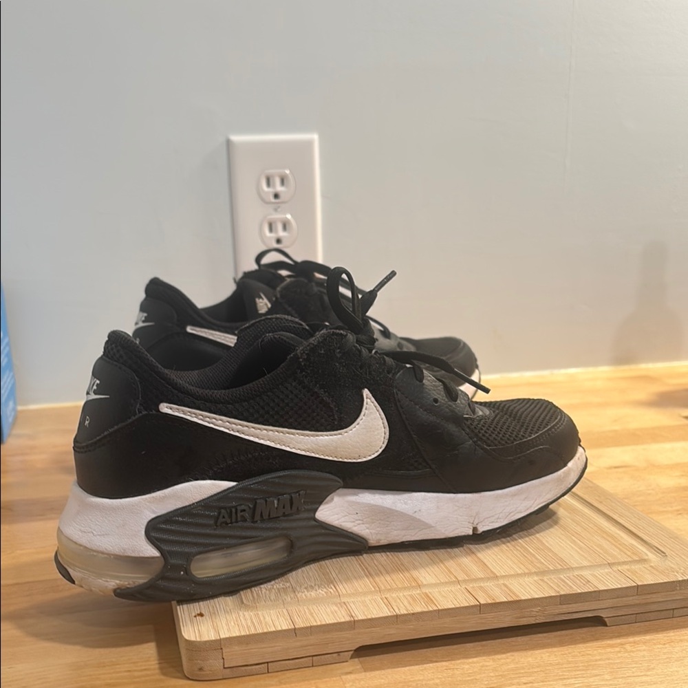 Nike Black and White Air Max Shoes